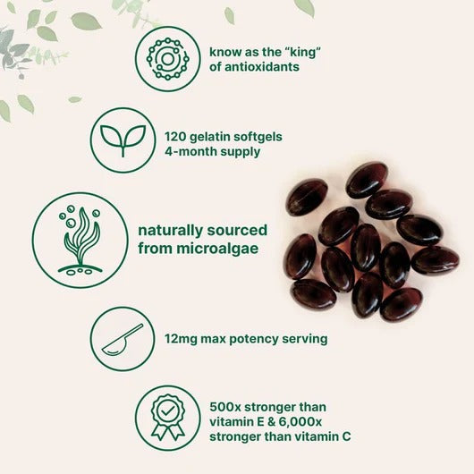 Astaxanthin Softgels | Stop Chronic Acid Reflux at the Root