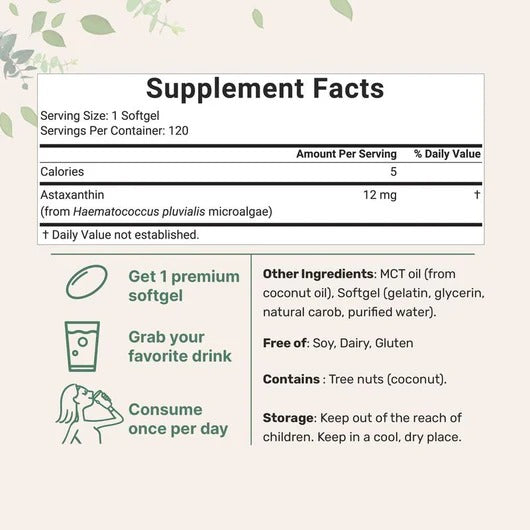 Astaxanthin Softgels | Stop Chronic Acid Reflux at the Root